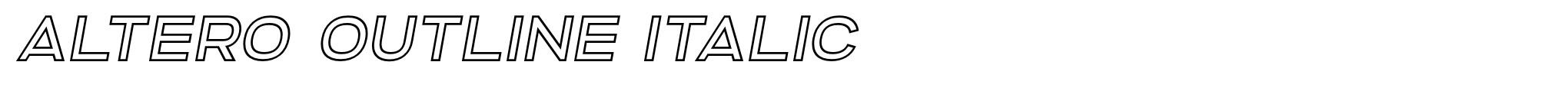 Altero Outline Italic image